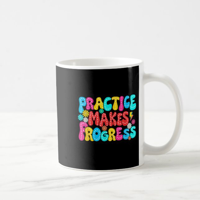 Mug Sitive Motivation Practice Makes Progress Over Per (Droite)