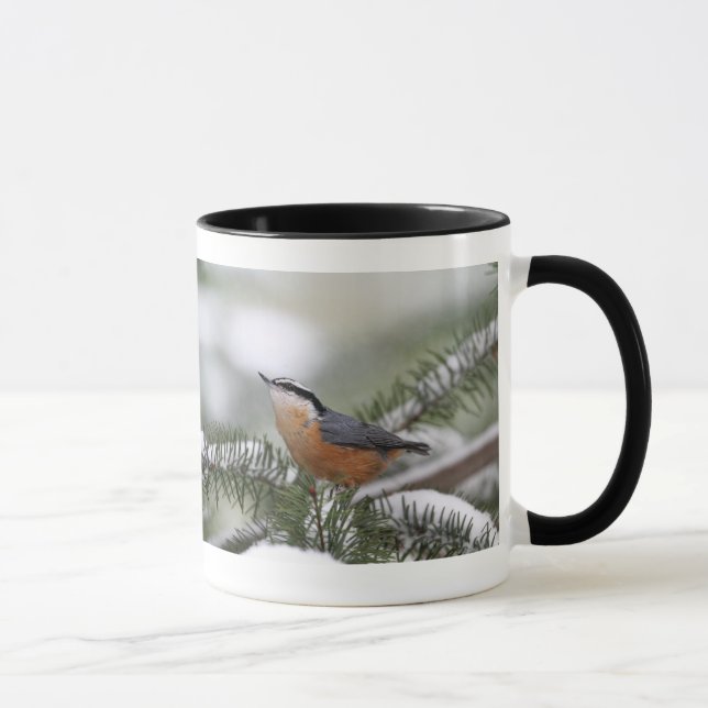 Mug Sittelle sur la branche de Milou en hiver (Droite)
