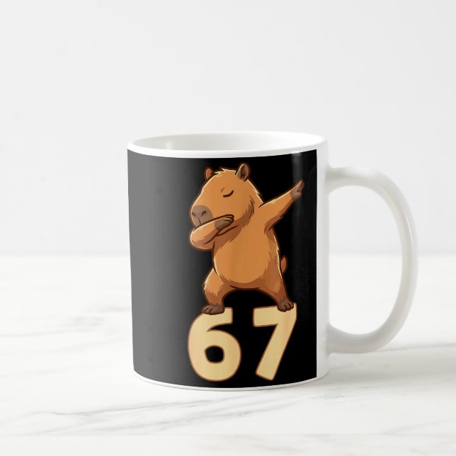 Mug Six Seven 67 Meme Capybara Funny 67 Capybara For K (Droite)