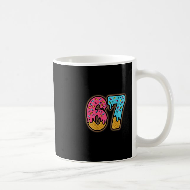 Mug Six Seven Ice Cream Drip Sport 67 Fun Mason Meme ( (Droite)