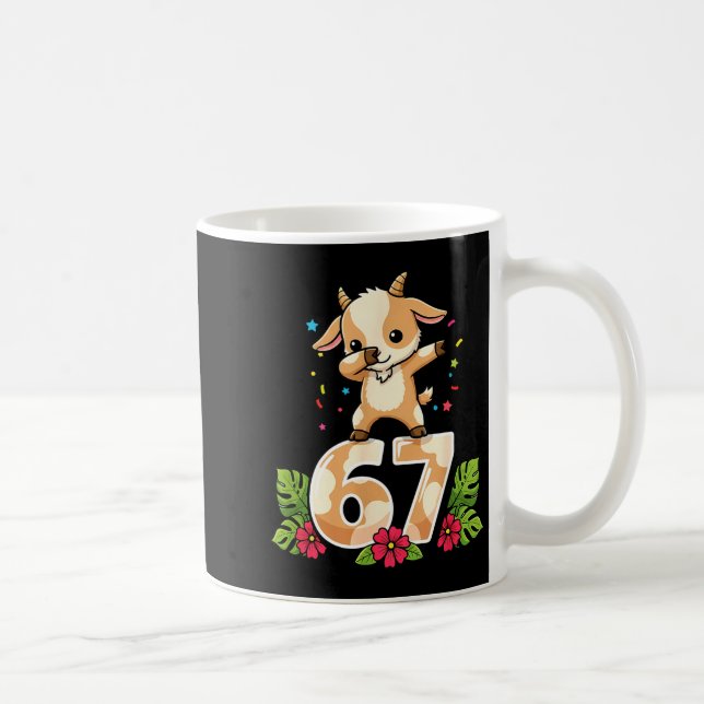 Mug Six Seven Meme Dabbing Baby Goat 67 Funny Gen Z Ap (Droite)
