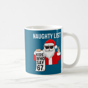 Mug Six Seven Mème Drôle de Noël Liste des Vilains Enf