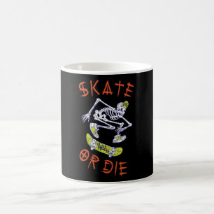 Mug Skate ou die Skeleton Skateboarder