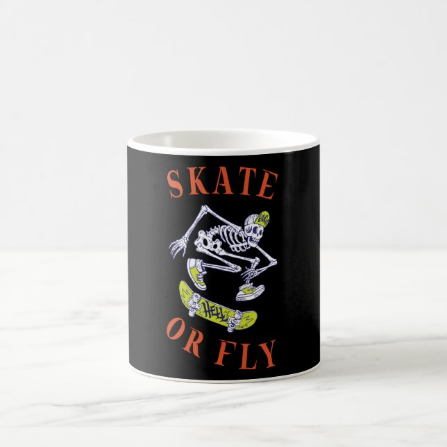Mug Skate ou volez Skeleton Skateboarder (Centre)
