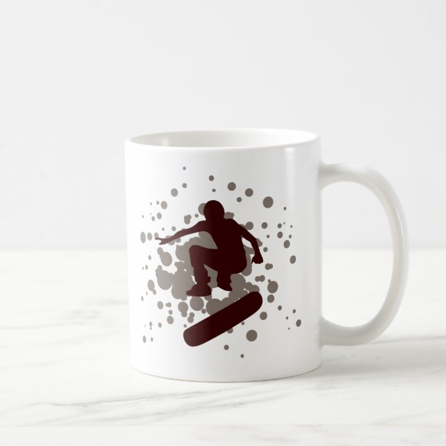 Mug skateboard. bulles. (Droite)