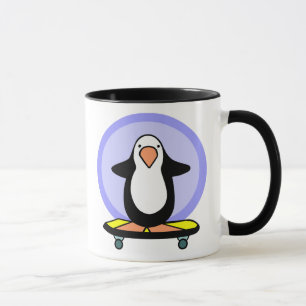 Mug Skateboard Penguin Skateboard Fun Skateboard