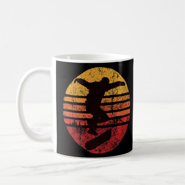 Mug Skateboard Skate Retro Skateboard Vintage (Gauche)