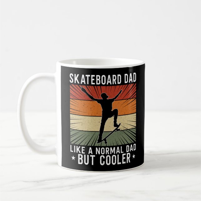 Mug Skateboard Skateboard Skateboard Papa Comme Un (Gauche)
