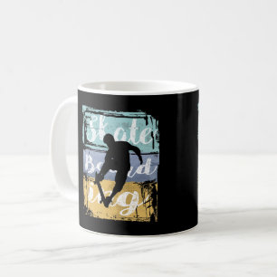 Mug Skateboard Tee - Retro Vintage Skateboarder
