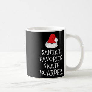 Mug Skateur préféré du Père Noël Noël drôle de skate