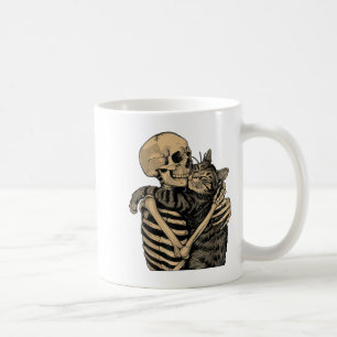 Mug Skeleton Accrocher chat Halloween Amoureux des cha