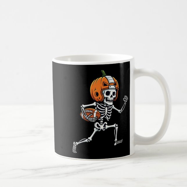 Mug Skeleton American Football Player Spooky Sports Gr (Droite)