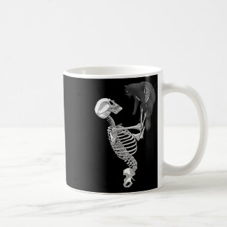 Mug Skeleton Cat Art For Men Femme Feline Costume Hall