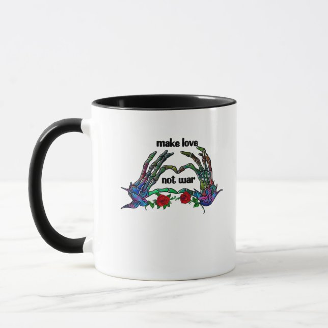 Mug Skeleton conception de coeur main (Gauche)