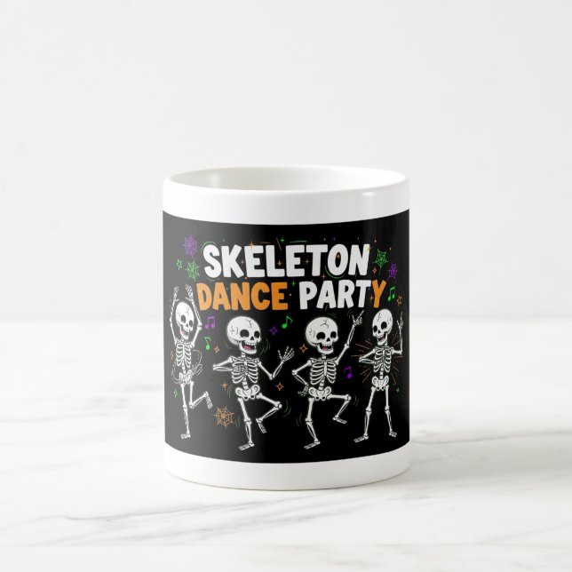 Mug Skeleton Dance Party Halloween Funny Éffrayant (Centre)