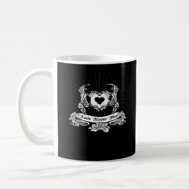 Mug Skeleton Design à la main classique (Gauche)