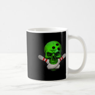 Mug Skeleton Head Skull Bowling Ball Et Pins Happy Ha
