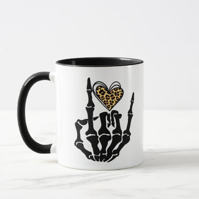 Mug Skeleton Heart Hands Classic (Gauche)