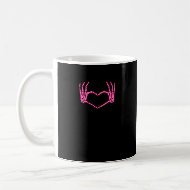 Mug Skeleton Heart Hands Classic (Gauche)