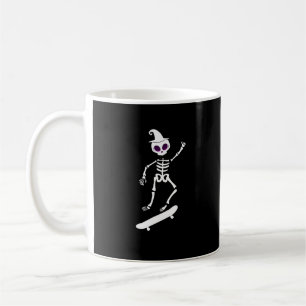 Mug Skeleton Skateboard Lazy Halloween Costume drôle