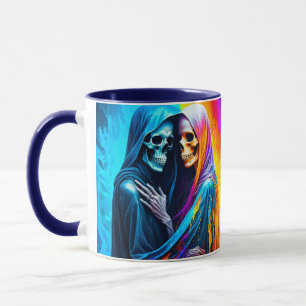 Mug Skeletons enveloppés dans un arc-en-ciel