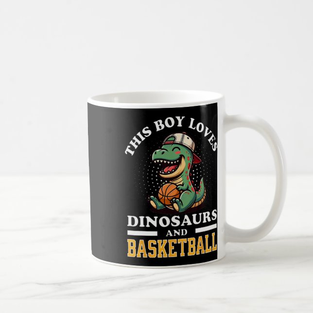 Mug Sketll Dinosaure T Rex Joueur Hommes Enfants Garço (Droite)