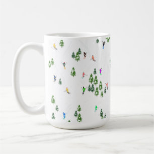 Mug Ski alpin d'hiver Ski Ski Ski Motif