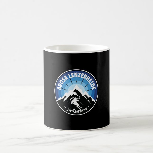 Mug Ski Arosa Lenzerheide Suisse bleu (Centre)