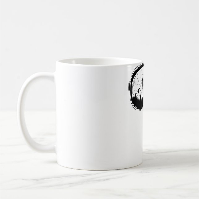 Mug Ski Coach Ski Ski Snowboard Sports d'hiver Gra (Gauche)
