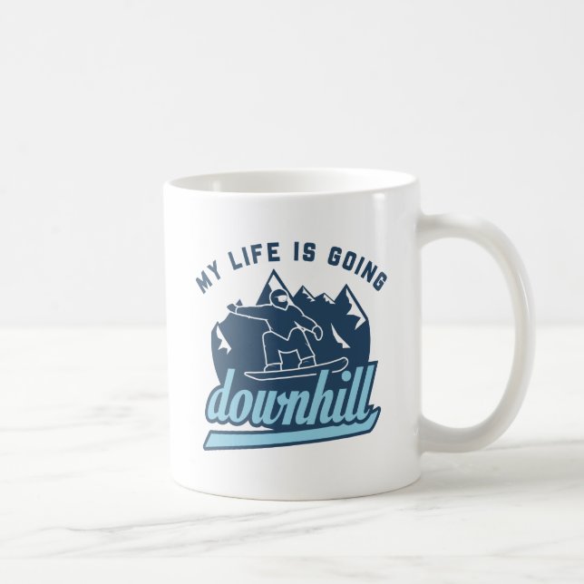 Mug Ski de descente (Droite)