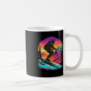 Mug Ski de montagne Rider Retro Ski Vintage Wi-Fi Vint