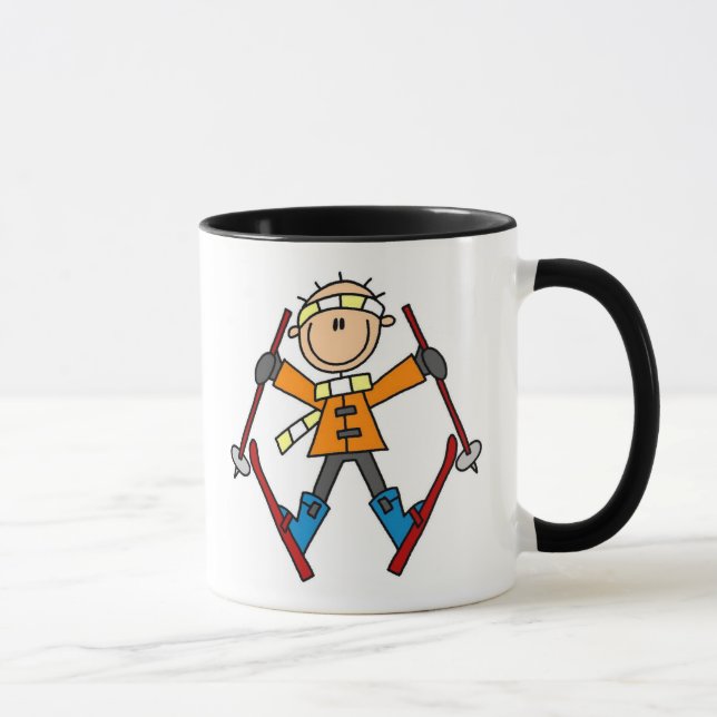 Mug Ski de neige d'hiver (Droite)