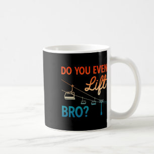 Mug Ski En Tenue Ski Faites-Vous Même Ascenseur Bro No