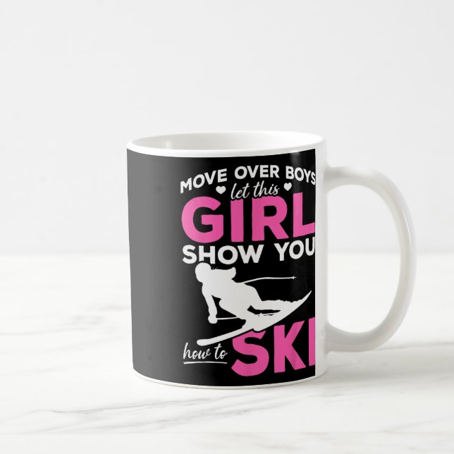 Mug Ski Girl Déplace Les Garçons Laissez Cette Fille V (Droite)
