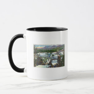 Mug Ski Jumper décolle de la Ski Hill olympique