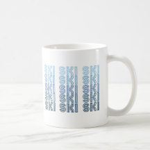 ski sport texte bleu