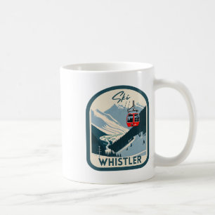 Mug Ski Whistler Rétro Style Vintage Ski Whistler
