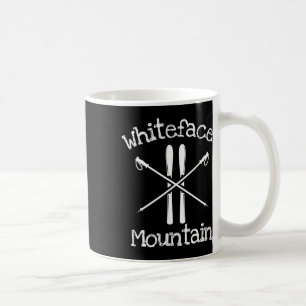 Mug Ski Whiteface Mountain Skieur Poteaux Rustique A