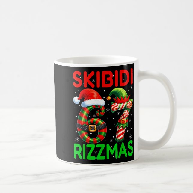 Mug Skibidi 67 Rizzmas Funny Six Seven Meme Christmas  (Droite)