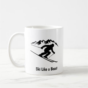 Mug "Skiez comme une bête"