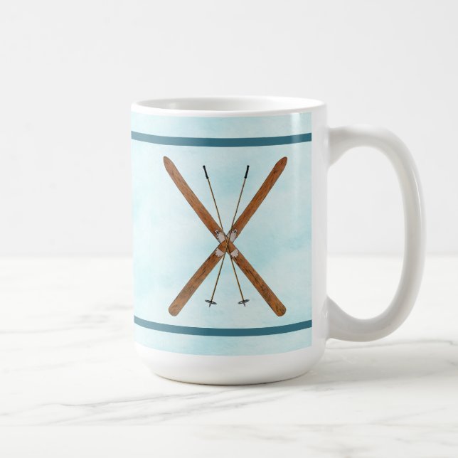 Mug Skis De Fond Sur Neige (Droite)