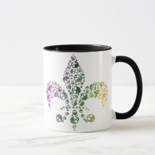 Mug Skull Fleur De Lis