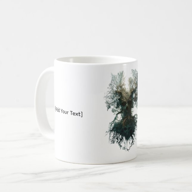 Mug Skull Tree Surreal Dark Nature (Devant gauche)