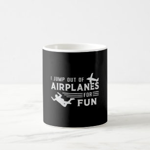 Mug Skydive Skydive Skydiver Jump Plane Drôle Cadeau