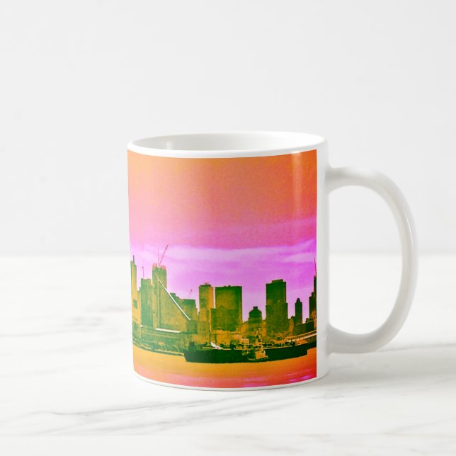 Mug Skyline de New York par Tamara Diaz Art (Droite)