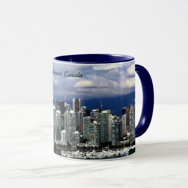 Mug Skyline de Vancouver, Canada (Devant droit)