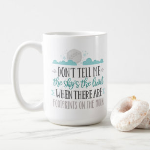 Mug Sky's The Limit - Empreintes sur la Lune