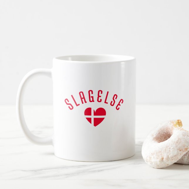 Mug SLAGELSE Danemark Coeur (Avec donut)