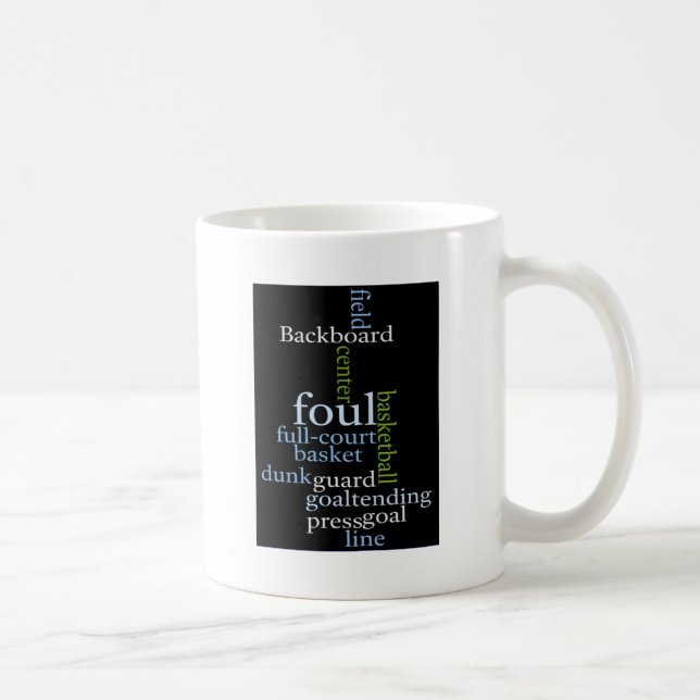 Mug Slam Dunk of Words : Jeu de basket-ball des champi (Droite)