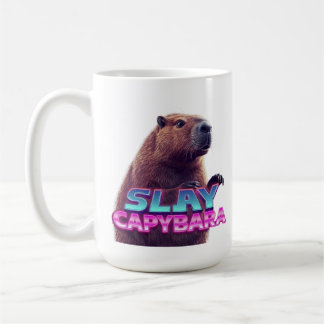 Mug Slay Capybara Funny Animal Meme Gift